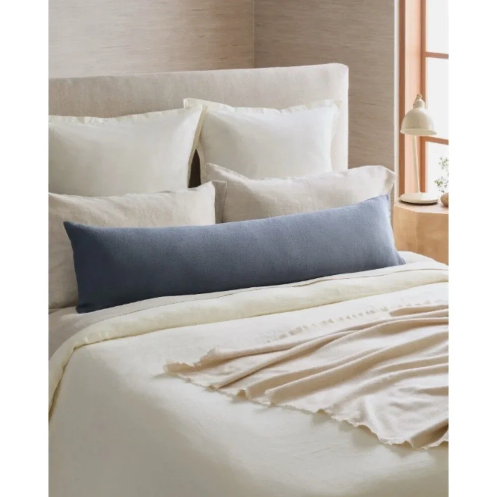 Quince Linen Lumbar Pillow Cover 12x48 Nightfall NEW-Discontinued-Retail 54.90